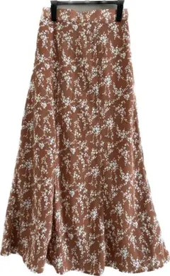 小花柄ロングスカート