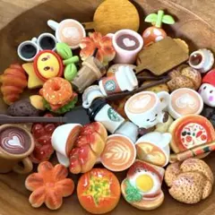 50個 ミニチュアフード デコパーツ ドールハウス カフェ パン おままごと