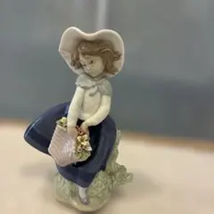 LLADRO リヤドロ 花と少女　春が来た　フィギュリン 陶器人形