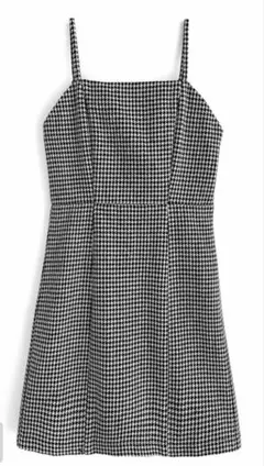 GRL千鳥格子柄ツイードミニキャミワンピース[pp093]