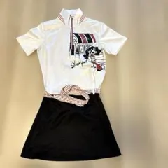 M.U. SPORTS ワンピース ゴルフウェア ピンク ノースリーブ タグ付き