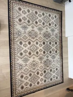 サヤンサヤン アンティーク ラグ マット 133x195 1.5畳 ネイビー