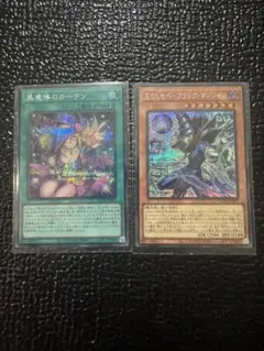 シークレット　王のしもべブラック・マジシャン 黒魔道のカーテン　セット