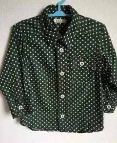 ☆美品☆ ミキハウス PICNIC 90cm 水玉シャツ