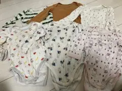 UNIQLO 長袖ロンパース肌着 90 6枚セット