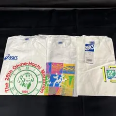 asics 1994年 Ohme-Hochiマラソン Tシャツ L３点セット