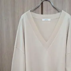 【未使用】DOUDOU✢深Vネックオーバーニットのサムネイル