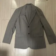 グレー チェック柄 テーラードジャケット