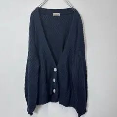 サマンサモスモス　カーディガン　ニット　ボレロ　ネイビー　長袖　レディース