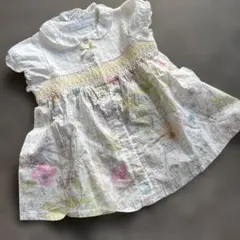 ぴ*す様 bebe 花柄 ワンピース 70-80cm