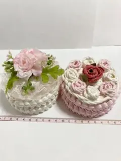 小物入れ２個セット（クラフトテープ製）