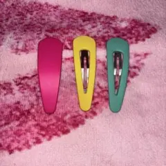 カラフルヘアピン3個セット