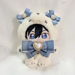 いつぬい ぬい服 ブルー×チェック リボンセットのサムネイル