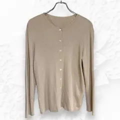 美品 カーディガン ニット 長袖 キラキラ ラメ シンプル カジュアル