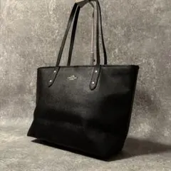 COACHコーチ シティ トートバッグ ビジネスバッグ レザー A4可 ブラック