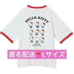 匿名配送❣️サンリオ　キティ　キティ50周年　リンガーTシャツ　限定　完売品のサムネイル
