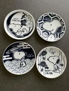 スヌーピー茶屋 小皿4個セットのサムネイル
