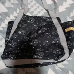 ポムポムプリン 黒色トートバッグ