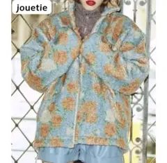 ジュエティ リバーシブル ボアジャケット M ダークミックス jouetie