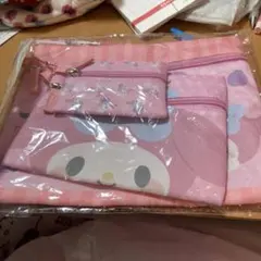 マイメロディ ポーチ 3点セット ピンク