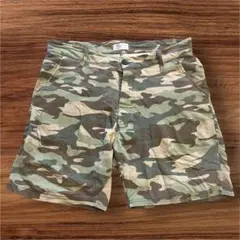 ZARA MAN 迷彩柄 ハーフパンツ★ザラ カモフラ 半パン ショートパンツ