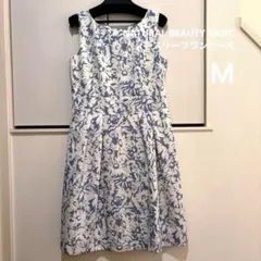 【美品】 NATURAL BEAUTY BASIC ノースリーブワンピース M