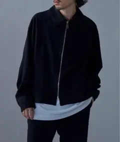 24SS ベーシックジップブルゾン　黒　M