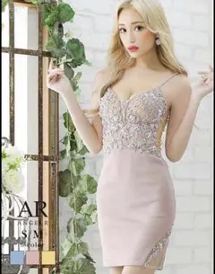 《美品》AngelR sugar キャバドレス ミニドレス ビジューXS
