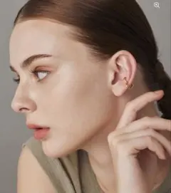 CENE ゴールドハートイヤーカフ