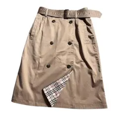 BURBERRY LONDON トレンチ風　ベルト　ノバチェック　スカートのサムネイル