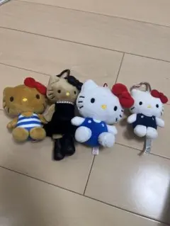 ハローキティ ぬいぐるみ マスコット4体セット