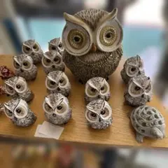 天然素材マンモスフクロウ置物＊＊＊＊ - メルカリ