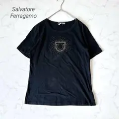 サルヴァトーレ フェラガモ Tシャツ カットソー ガンチーニ スタッズ 黒 Lのサムネイル