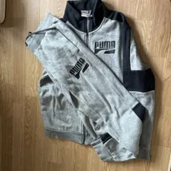 PUMA セットアップ ジャージ グレー ブラック上下