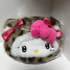 平成ギャルキティ フェイスポーチ ヒョウ柄