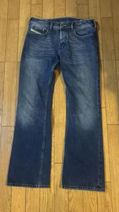 DIESELブーツカット デニム W29 Y2K グランジ レザー