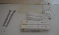 Wiiリモコン2個セット（モーションプラス・ヌンチャク付き）　ジャンク品
