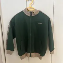 umbro ジップアップジャケット ダークグリーン しまむら 120