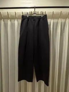 ユニクロC スウェットワイドパンツ ブラック