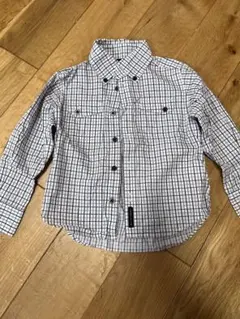 COMME CA ISM チェック柄 長袖シャツ 100A