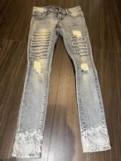 【美品】SWITCHBLADE レディース s　ダメージジーンズ