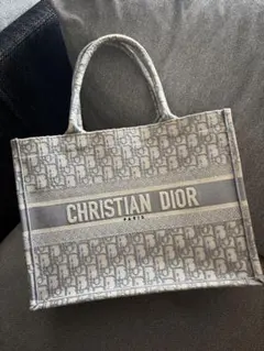 Dior ブックトート オブリーク キャンバス グレー トートバッグ ミディアムのサムネイル