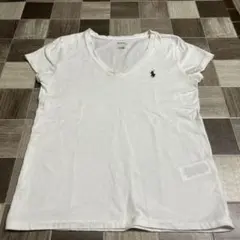 Polo Ralph Lauren Vネック Tシャツ ホワイト 綿100%のサムネイル