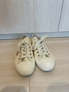 コンバース　クリーム色 ローカットスニーカー