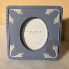 【Wedgwoodフォトフレーム】ジャスパー ブルー オーバル　箱なし