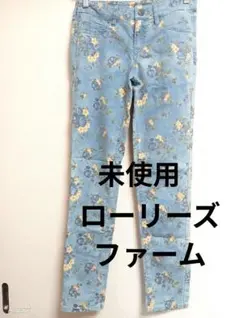 未使用☆LOWRYS FARM☆フラワープリント スキニーパンツ☆M
