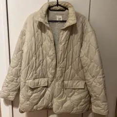 GAP ギャップ キルティングジャンパー ボア リバーシブル ベージュ XS