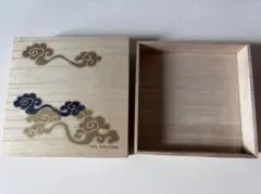 【空箱】今治謹製 雲母唐長 木箱 ミニタオル用 角つなぎ 小物入れ DIY