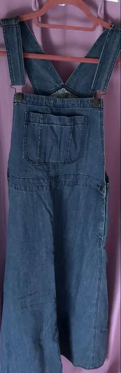 GU デニムオーバーオール スカート Lサイズ