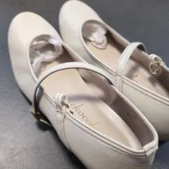 22cm メリージェーン アイボリーパンプス